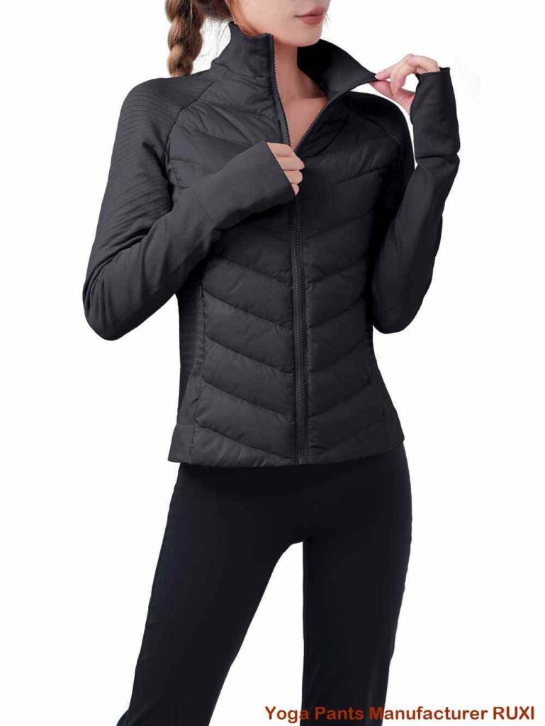 شورت يوغا قطني أسود RUXI ae3617