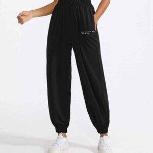 بنطال ضيق أبيض مع جيوب RUXI ae252