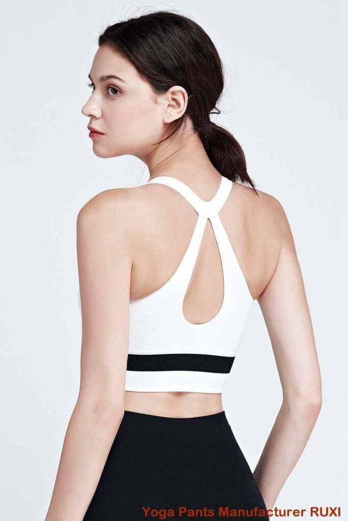 بنطلون أسود بخصر مطاطي RUXI ae549